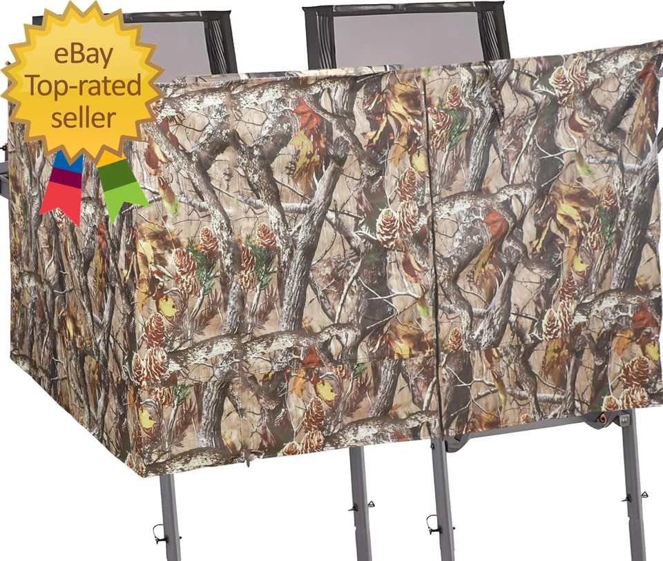 Hunting Tree Stand Blinds Cover Camouflage Universal Tree Stand Blinds Realistic - Image 4 of 4