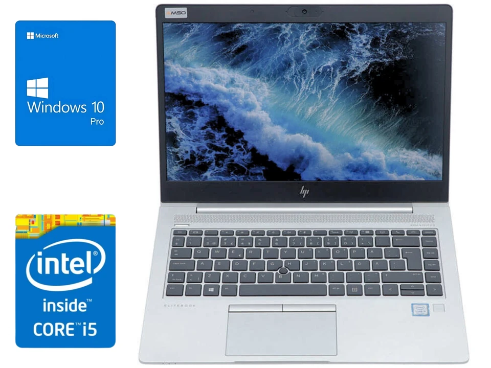 HP EliteBook 840 G6 i5-8365U 8/16/32GB - 128/256/512/1024GB SSD 1920x1080 Win 11 - Bild 2 von 4