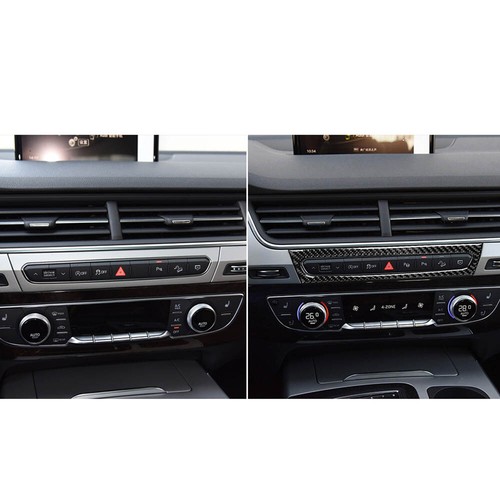 Carbon Fiber Interior Console Button Panel Cover Sticker Fits Audi Q7 2016-2019 - Bild 6 von 6
