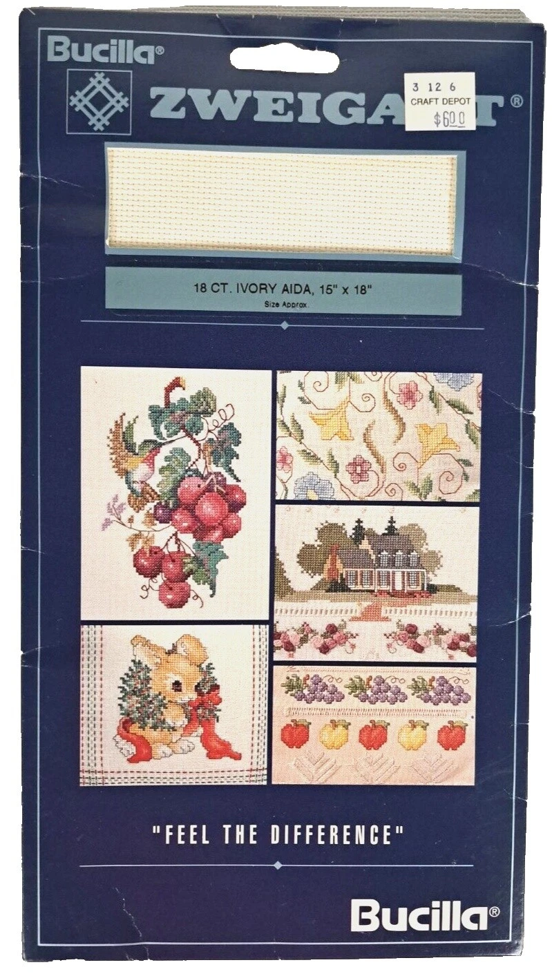 Bucilla Cross Stitch Aida Cloth Cross Stitch Fabrics