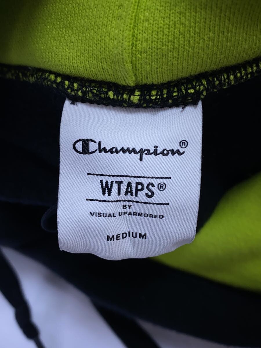 WTAPS◇×Champion/WTAPS CHAMPION ACADEMY HOODED/M/Cotton/BLK WTAPS◇×Champion/WTAPS CHAMPION ACADEMY HOODED/M/Cotton/BLK