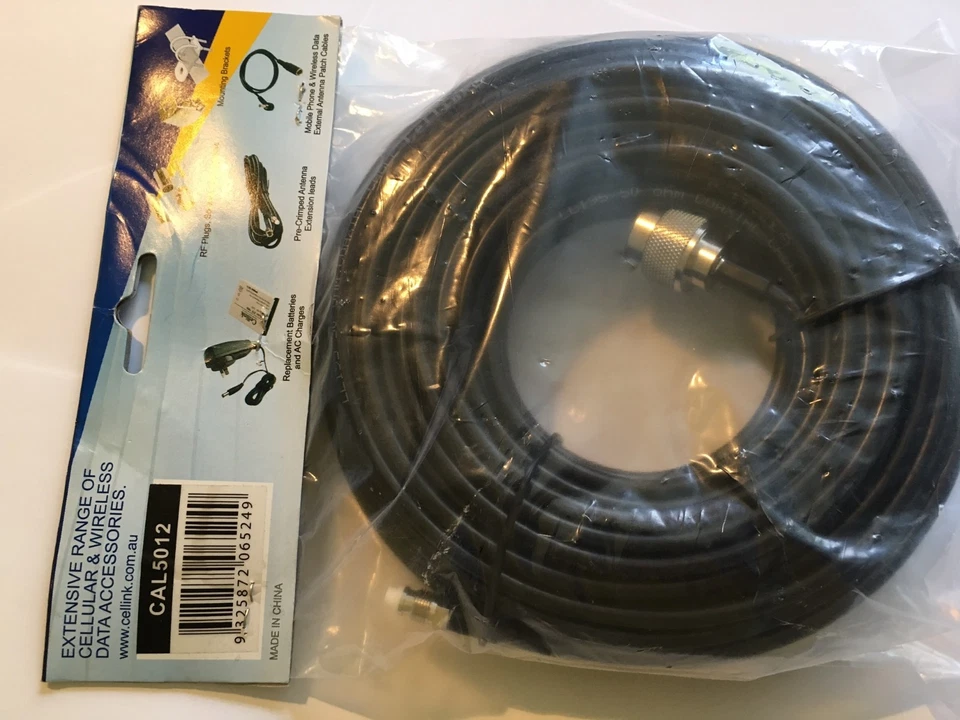 Yagi Coaxial Lead x20 Metres "N" Connector-M to FME-F LL195 Low-Loss CAL5012 - Image 4 of 4