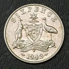 1943 Australia Sixpence — photo from another recent sale