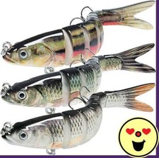 Señuelos de pesca para agua dulce y salada, Swimbait realista para lubina,neuvo.