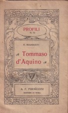 Buonaiuti - Tommaso d'Aquino - Formiggini  Roma 1924 Profili n°73  