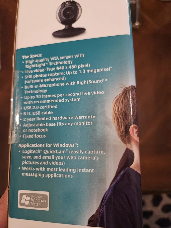 Logitech QuickCam Communicate STX WebCam NEW SEALED - Image 4 of 4