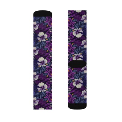 All Over Print Adult Socks Hawaiian Tropical Surf Beach Floral Aloha