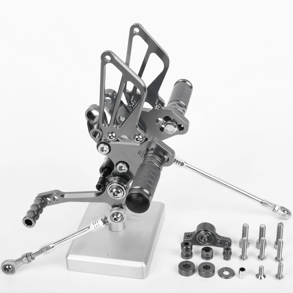 Titanium CNC Adjusting Rearset Footpegs Rear Set For Ducati 848 1098 1198 R/S Foto 4 de 4