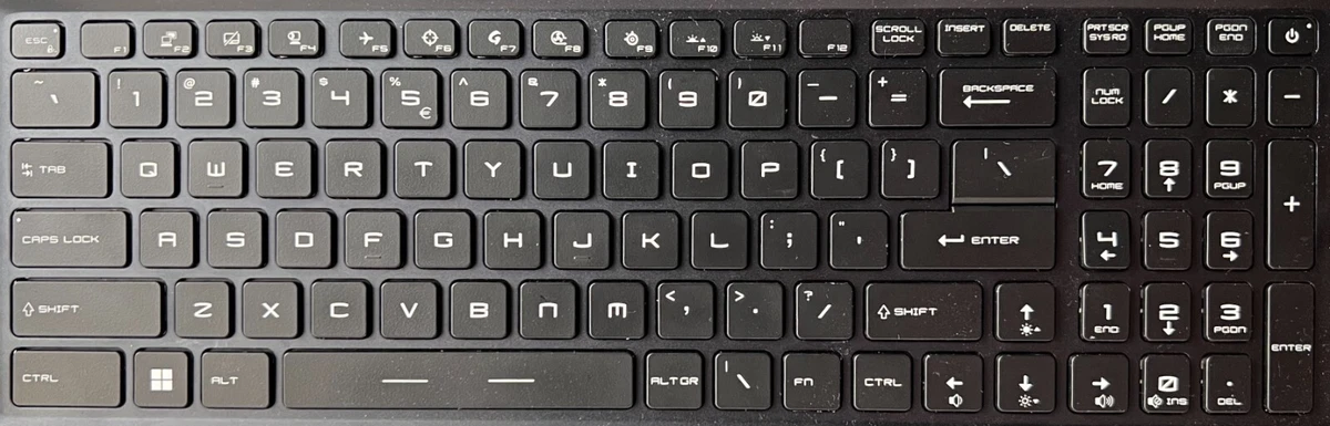 MSI GE76 RAIDER LAPTOP KEYBOARD SINGLE REPLACEMENT KEYS KEYCAPS