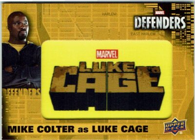 Defenders Marvel Logo Patch Karten 1:1920 Packs CL-LC Mike Colter as Luke Cage