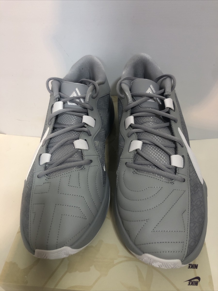Nike Zoom Freak 5 TB Wolf Grey White DZ2946 002 US Men's