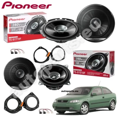 Set 4 Haut Parleur Pioneer avant et Arrière pour Opel Astra G Partir 1998 Toupie - Photo 1/4
