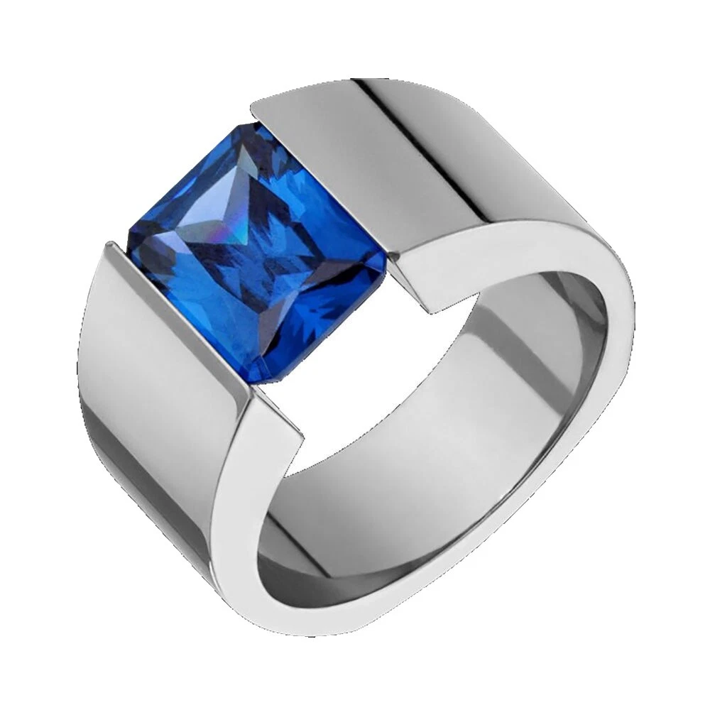 Joyería de moda de titanio tanzanita