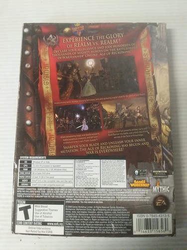Warhammer Online: Age of Reckoning (PC, 2008) complete w/ manual TESTED ~ #188 - Picture 2 of 5