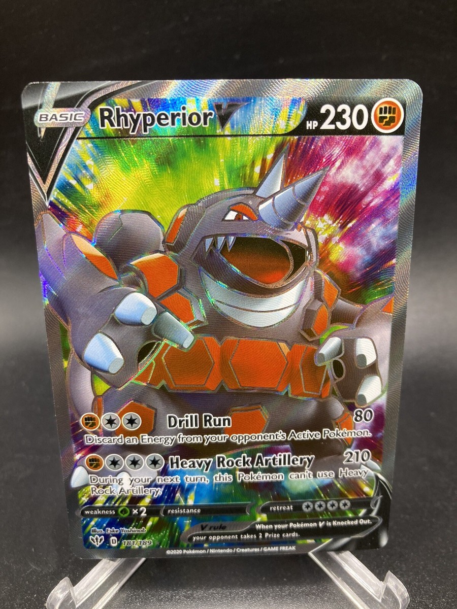 rhyperior v pokemon card value Rhyperior V - SWSH03: Darkness Ablaze [ULTRA RARE]