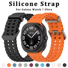 NEW Sport Soft Silicone Band for Samsung Galaxy Watch 7 Ultra 47mm NO Gaps Strap