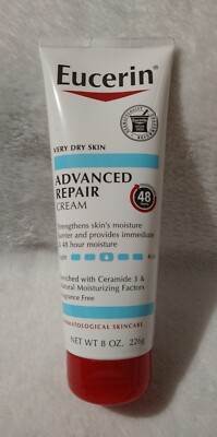 Eucerin Advanced Repair Cream 8oz Full Size New