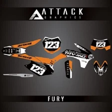 Attack Graphics Custom Fury Complete Bike Graphics Kit