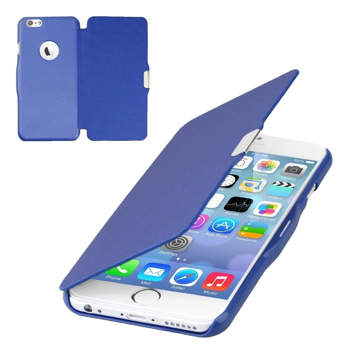 Teléfono celular Azul Flip casos Para Apple
