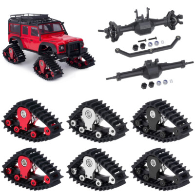 For Traxxas 1/18 Trx4M RC Parts Track Wheel Snow Ground Tires Axle Housing Gear