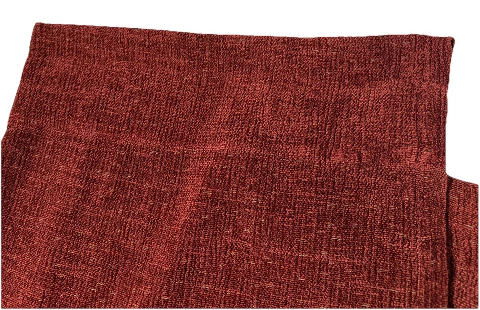 2 paneles de cortinas de lujo Croscill cortinas de chenilla rojo oscuro descontinuadas 86 largas Foto 3 de 4