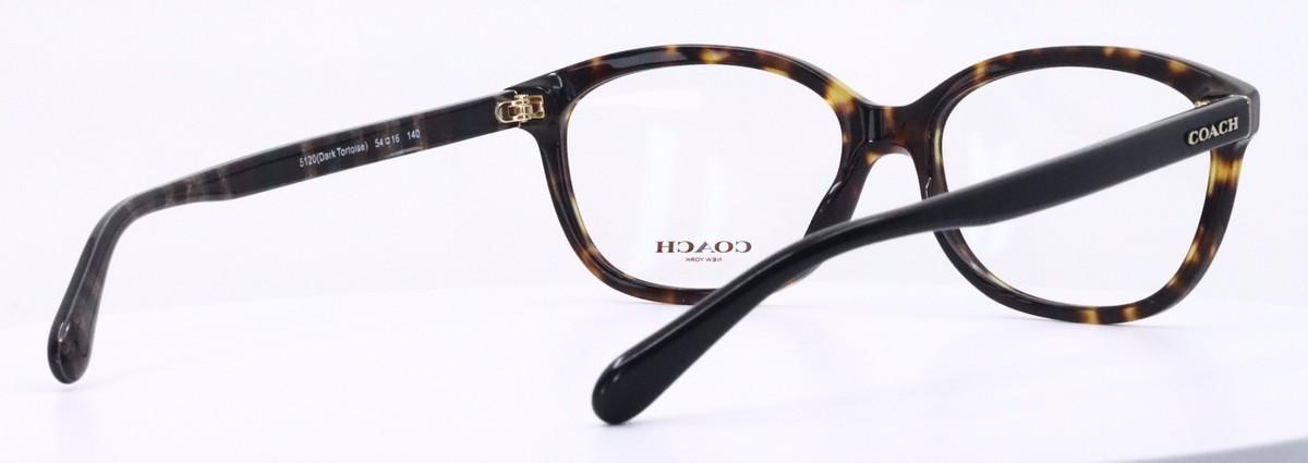NEW COACH women\'s hc6173 oval eyeglasses in dark tortoise Eyeglasses Coach HC 6173 5120 Dark Tortoise - Walmart.com main image 2