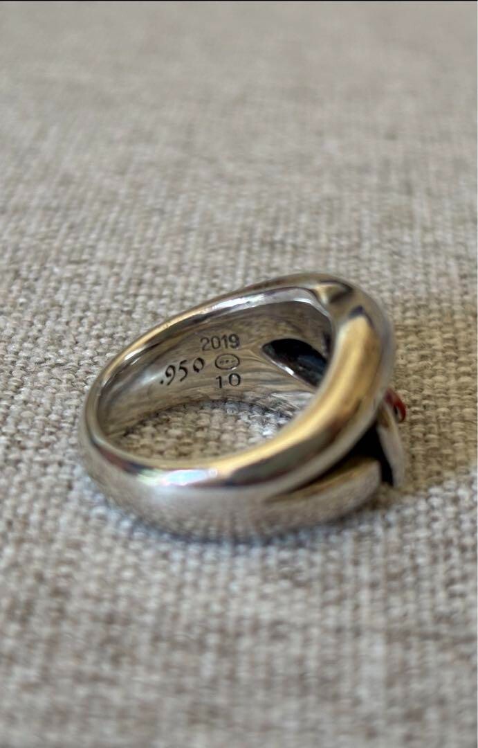 Yohji Yamamoto Silver ring Gothic vampire fang 950 size: 10 Yohji Yamamoto Silver ring Gothic vampire fang 950 size: 10