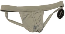 Yuyang Gray Jockstrap Style Mens Underwear Size XL Soft Smooth Nylon Spandex NEW