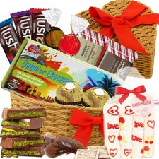 Heart Shaped Gift Basket 41 Count, Includes Valentines 41
