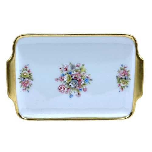 Plato romántico Alka Kunst Bavaria Alboth & Kaisen de porcelana pintada a mano de los años 50 - Imagen 5 de 10