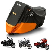 Motorcycle Cover for Harley Davidson Heavy Duty 420D Oxford 108" - Side Box
