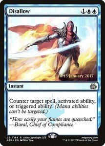 Disallow 031/184 Foil Prerelease Aether Revolt