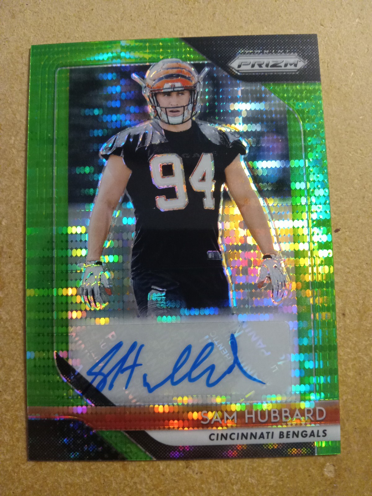 2018 Prizm Green Pulsar Sam Hubbard RC Auto RA-SH