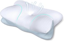 Cervical Neck Support Pillow, Ergonomic Memory Foam Pillow for Proper Alignme...
