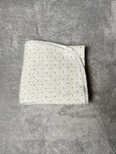 Snugly Baby Receiving Blanket Polka Dots Brown Blue Yellow Circle White Flannel