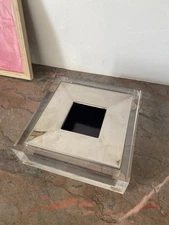 Cendrier Space Age 70 Guzzini En Metal Plexiglas Vintage 