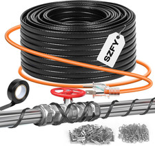 3FT 160FT Heat Tape for Water Pipes, -40 F Deicing Heat Tape,Thermostat Wire,Hea