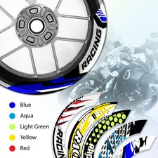 For Honda CB500X 15-18 17 16 Wheel Inner Rim Stickers 17" Racing Blue S13