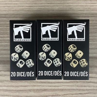 60 GAMES WORKSHOP WÜRFEL WARHAMMER 40K AOS FANTASY BONE SKULL OLD WORLD 2026