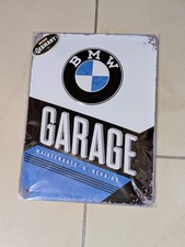 Blechschild 15x20cm BMW Garage Nostalgie Deko