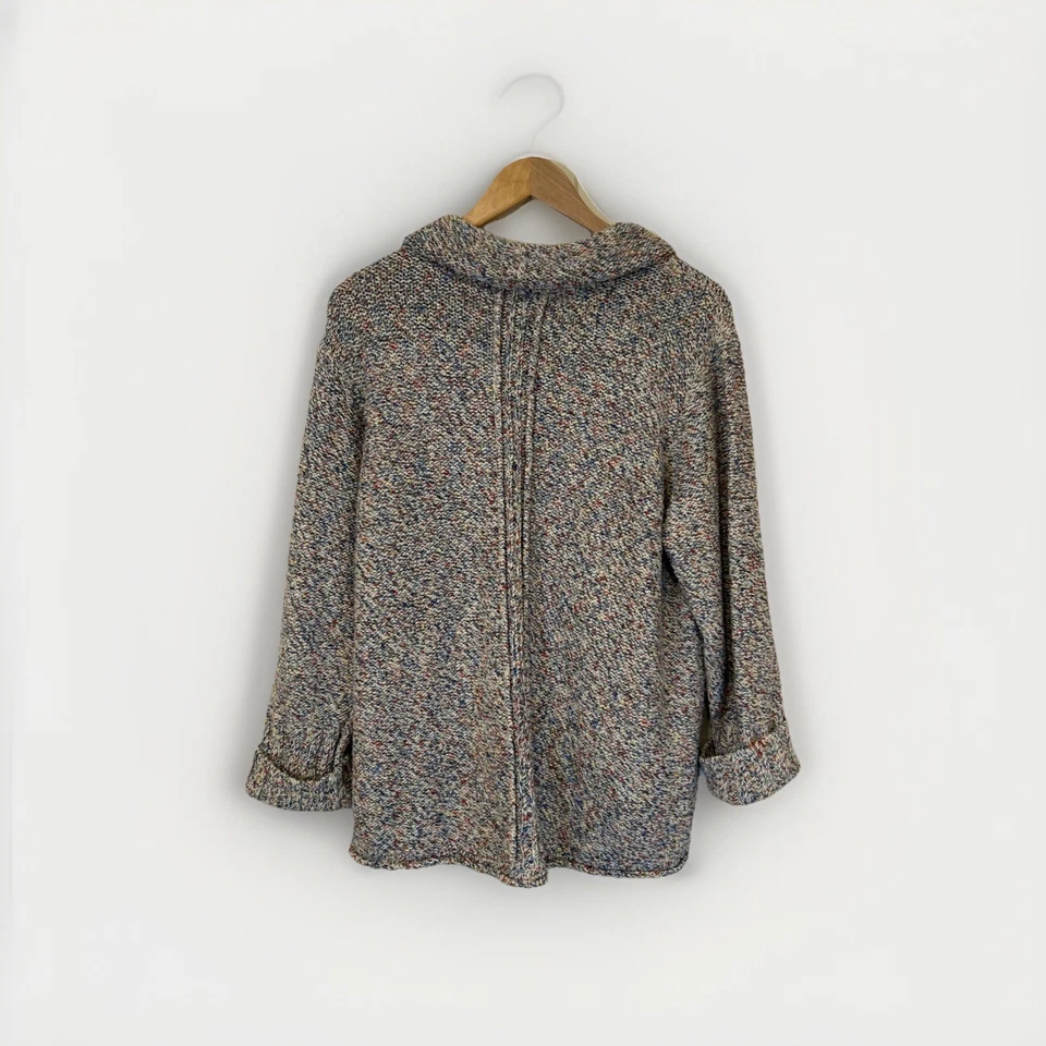 Habitat Womens Sweater  XL Multicolor Chunky Knit Cowl Neck Pullover Cozy - Image 2 of 4