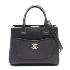 Chanel Leather Neo Executive Small Tote Bag Women Black One Size