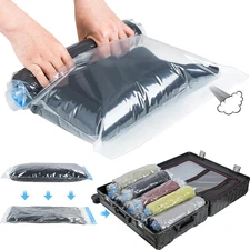 Compression Bags for Travel- Travel Essentials 10 Pack Space Saver Bags No Vacuu