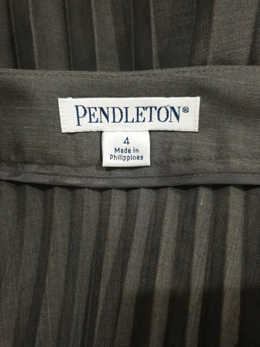 Pendleton Womens Wool Solid Knee Length Pleated S… - image 5