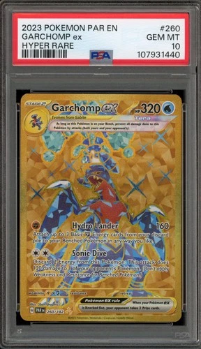 Pokemon Garchomp ex Paradox Rift Hyper Rare #260 PSA 10 Gem Mint