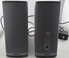 Bose Companion 2 Series II Multimedia Speaker System Chrome Emblems! Read Discri