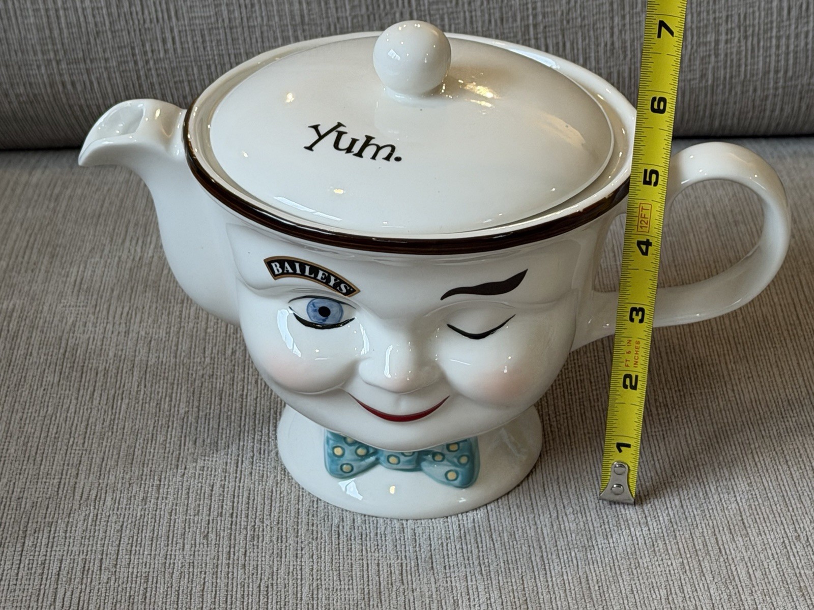 BAILEYS IRISH CREAM YUM Winking Face Teapot + Lid Tea Pot | eBay