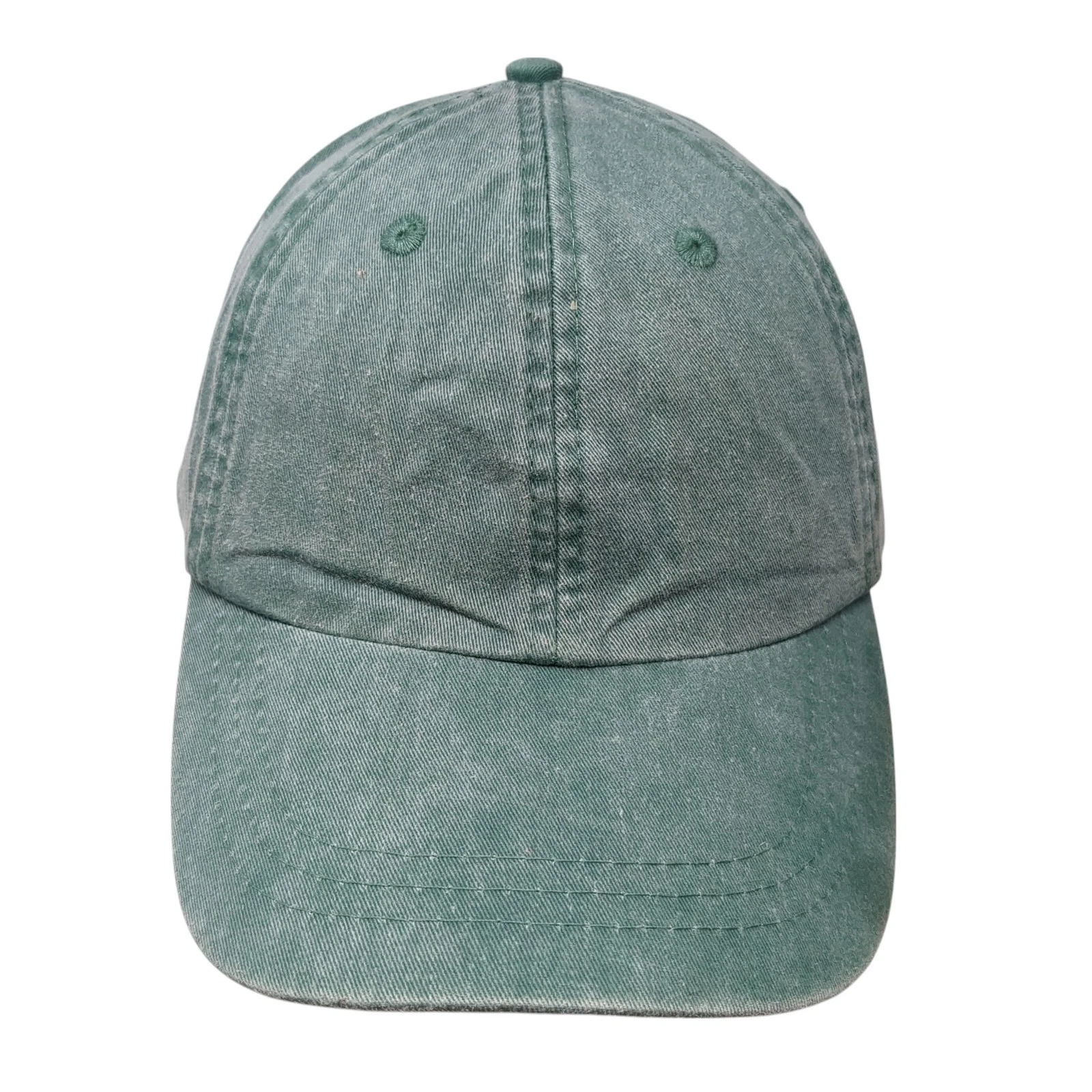 Adams Slideback Hat Green One Size Adjustable Leather Strap Blank