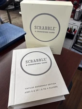 Scrabble Vintage Bookshelf Edition by WS Game Company Deluxe Board Game
