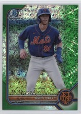 2022 Bowman Chrome Prospects Green Mini-Diamond Refractor 95/99 Brett Baty 10y3